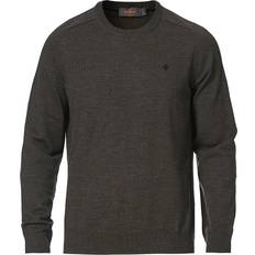Morris Merino Oneck Sweater - Brown