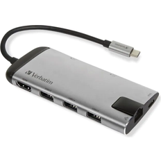 Kabel Verbatim USB C-HDMI/RJ45/USB C/USB A M-F Adapter