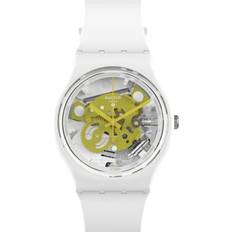 Swatch Men Wrist Watches Swatch Time To Yellow Small (SO31W105)