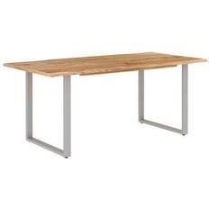 vidaXL Solid Acacia Wood Dining Table 35.4x70.9"