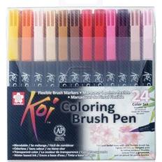 Vannbasert Penseltusjer Sakura Koi Colouring Brush Pen 24 -pack