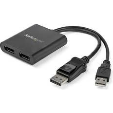 StarTech USB A/DisplayPort-2xDisplayPort M-F 0.6ft