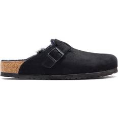 Birkenstock sandals uk Shoes Birkenstock Boston Shearling - Black Suede