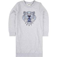 Sweatshirtkleider Kenzo Girl's Tiger Sweater Dress - Grey