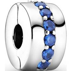 Pandora Sparkle Clip Charm - Silver/Blue