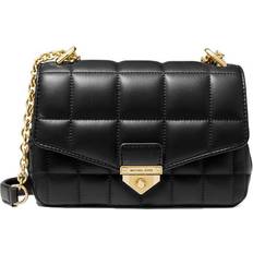 Michael Kors Ladies Soho Small Studded Quilted Patent Leather