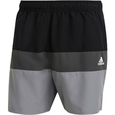 adidas Short-Length Colorblock Swim Shorts - Black /Grey Three