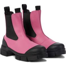 Rosa Chelsea Boots Ganni Recycled Rubber Chelsea Boots - Pink