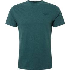 Superdry Organic Cotton Embroidery T-shirt - Buck Green Marl