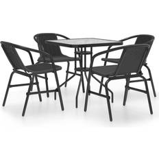 vidaXL 3080090 Patio Dining Set, 1 Table incl. 4 Chairs
