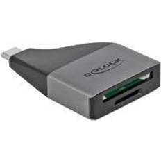 MiniSDHC Speicherkartenleser DeLock USB-C Card Reader for SD/MMC + microSD (64117)