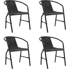 Plastic Patio Furniture vidaXL 312495 4-pack Garden Dining Chair