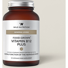 Wild Nutrition Vitaminer & Kosttilskudd Wild Nutrition Food Grown Vitamin B12 Plus 30 st