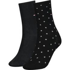 Gepunktet Bekleidung Tommy Hilfiger Dot Classic Socks 2-pack - Black