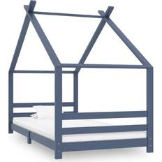 Hvite Barnesenger vidaXL Kid's Bed Frame for Cot Solid Pine Wood 90x200cm 98x206cm