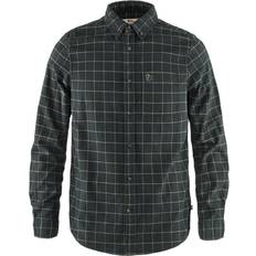Skjorter Fjällräven Övik Flannel Shirt - Dark Gray