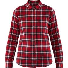 Fjällräven Dame Skjorter Fjällräven Övik Flannel Shirt W - Deep Red