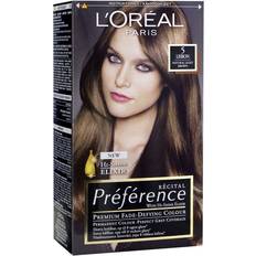 Solbeskyttelse Permanente hårfarger L'Oréal Paris Récital Préférence #5.0 Bruges Light Brown