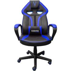 Lær Gaming stoler Woxter Stinger Station Alien Gaming Chair - Black/Blue