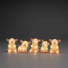 Rosa Lichterketten & Lichtleisten Konstsmide Pig Lichterkette 5 Lampen