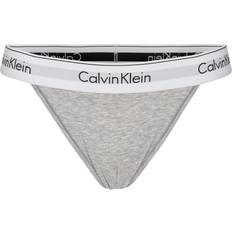 Grau Slips Calvin Klein Modern High Leg Thong - Grey