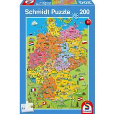 Schmidt Spiele Cartoon Map Of Germany 200 Pieces