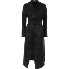 Mackage Women Coats Mackage Mai Lightweight Wrap Wool Coat - Black