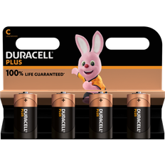 Duracell C (LR14) Batterier & Ladere Duracell C Plus 4-pack