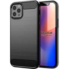 Mobiltilbehør Insmat Carbon And Steel Style Back Cover for iPhone 12 Pro Max