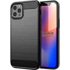 Mobiltilbehør Insmat Carbon And Steel Style Back Cover for iPhone 12/12 Pro