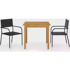 vidaXL 3067734 Patio Dining Set, 1 Table incl. 2 Chairs