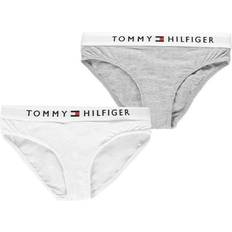 Tommy Hilfiger Organic Cotton Logo Waistband Briefs 2-pack - Mid Grey Heather/White (UG0UG00382)