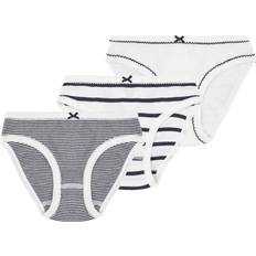 24-36M Slips Petit Bateau Girl's Iconic Briefs 3-Pack - White (A01F6-00)