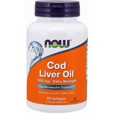 Fatty Acids Now Foods Cod Liver Oil 1000mg 90 pcs