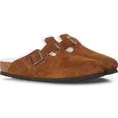 Birkenstock sandals uk Shoes Birkenstock Boston Shearling Suede Leather - Brown/Mink