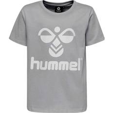Grå Overdeler Hummel Tres T-shirt S/S - Grey Melange (213851-2006)