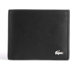 Geldbörsen Lacoste Men's Fitzgerald Leather Six Card Wallet - Black