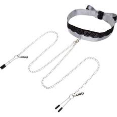 Brystklemmer Fifty Shades of Grey Play Nice Satin Collar & Nipple Clamps