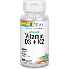 Solaray Vitamin D3 + K2 120 pcs