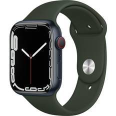 Apple EKG (Elektrokardiografi) - iPhone Smartklokker Apple Watch Series 7 Cellular 45mm Aluminium Case with Sport Band