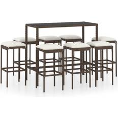 vidaXL 3064825 Outdoor Bar Set, 1 Table incl. 8 Chairs