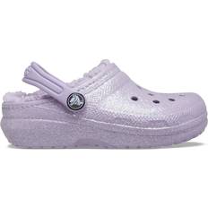 Crocs Kid's Classic Glitter Lined Clog - Lavender