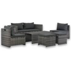 Patio Furniture vidaXL 44722 Outdoor Lounge Set, 1 Table incl. 3 Sofas