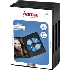 CD- & Vinyl-Aufbewahrung Hama DVD Case (5 Pcs) - Black