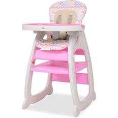 vidaXL Convertible 3 in 1 High Chair with Table