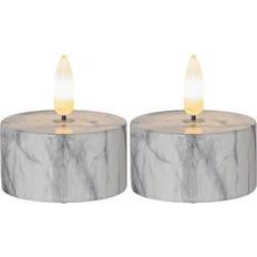 Star Trading Flamme Marble LED-lys 6cm 2st