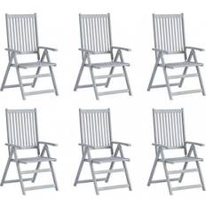 Reclining Chairs Patio Chairs vidaXL 3065518 6-pack Reclining Chair