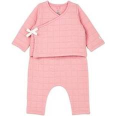Polyamide Cardigans Children's Clothing Petit Bateau Polochon Cardigan Set - Pink