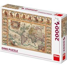 Dino Antique World Map 2000 Pieces