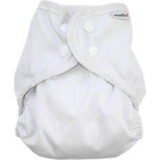 MuslinZ Cloth Diaper White Size 2 6+m